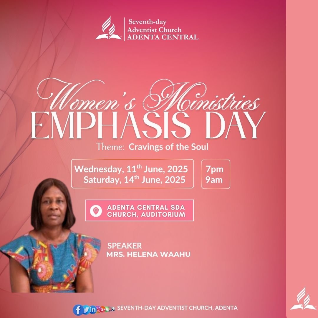 Flyer for Women's Ministries Emphasis Week